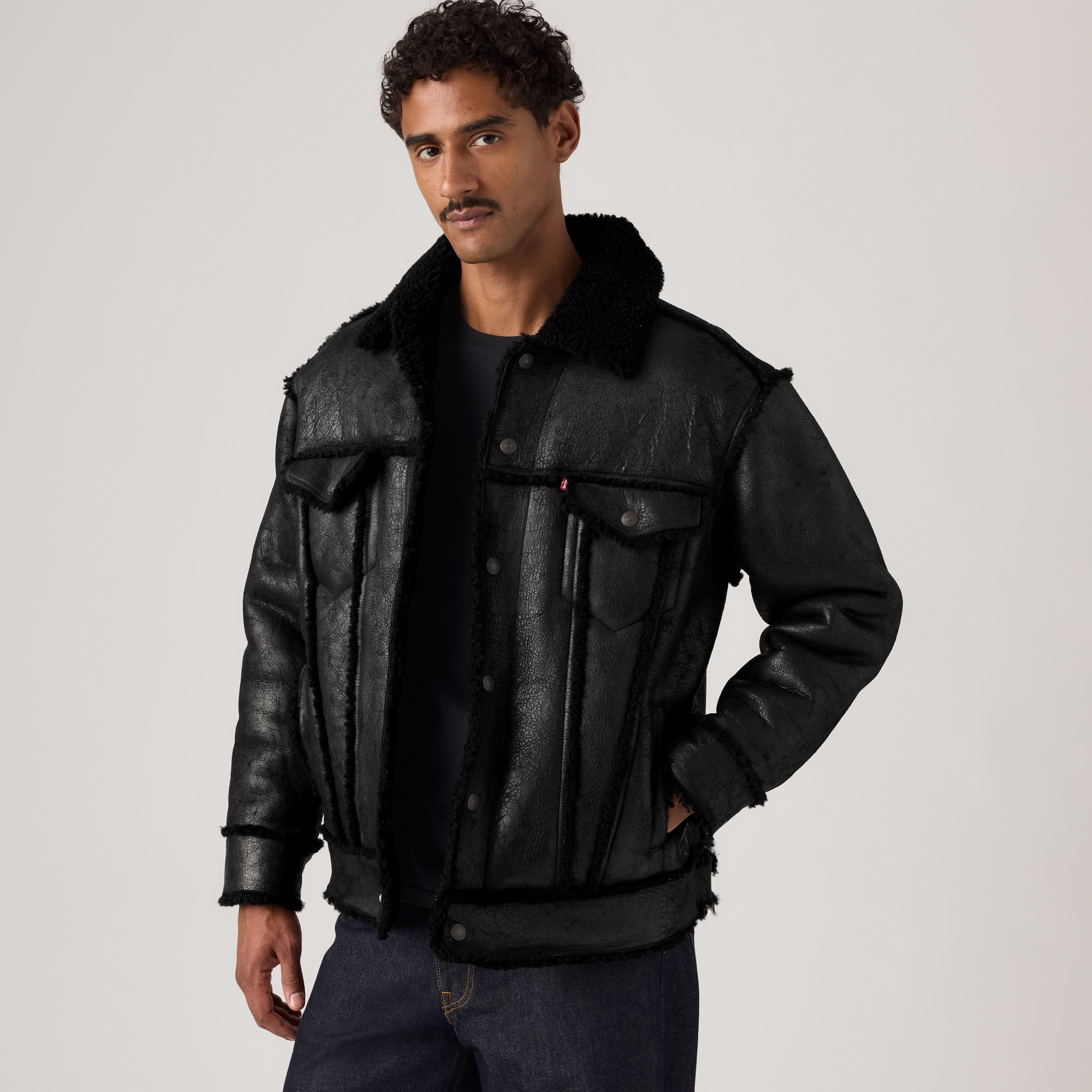 Shearling Olympia Trucker Jacket 1