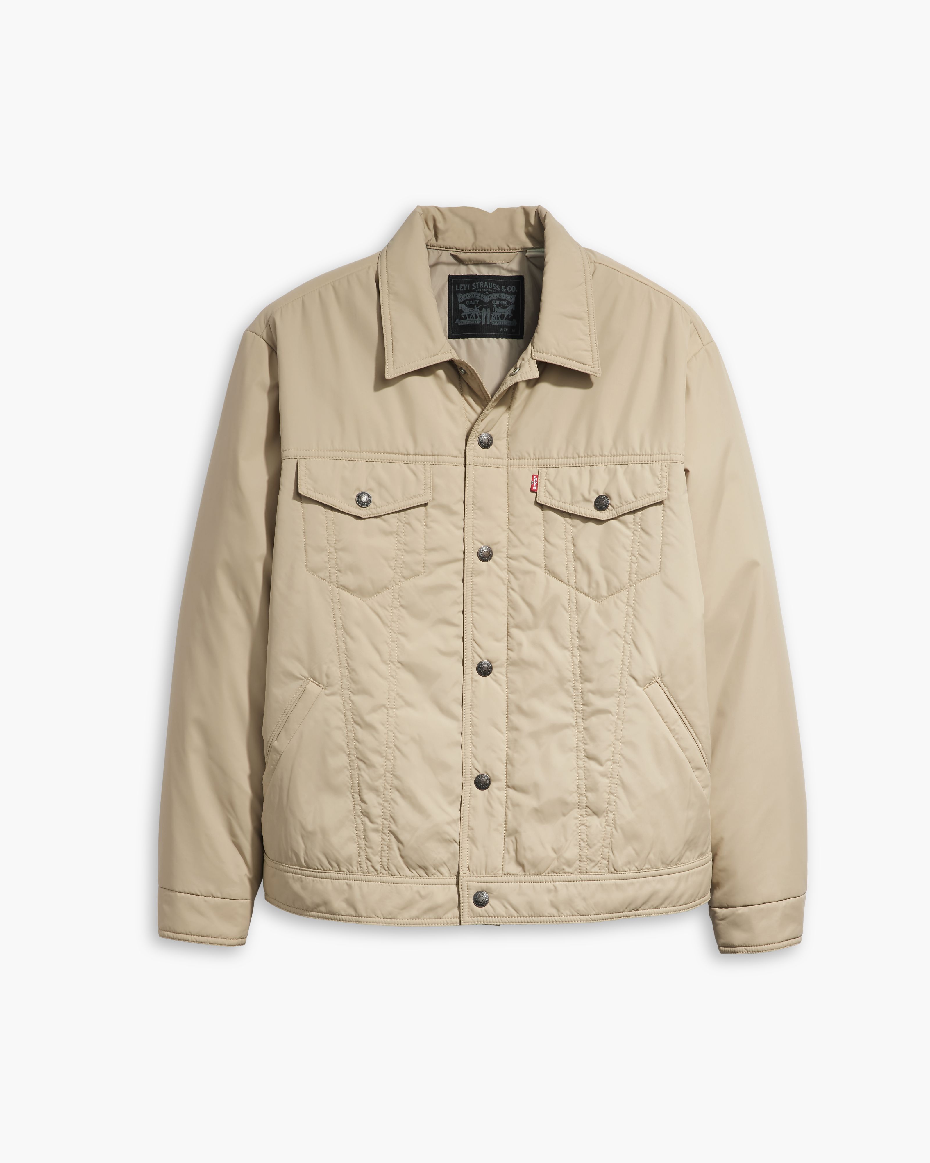 Relaxed Fit Padded Trucker Jacket 4