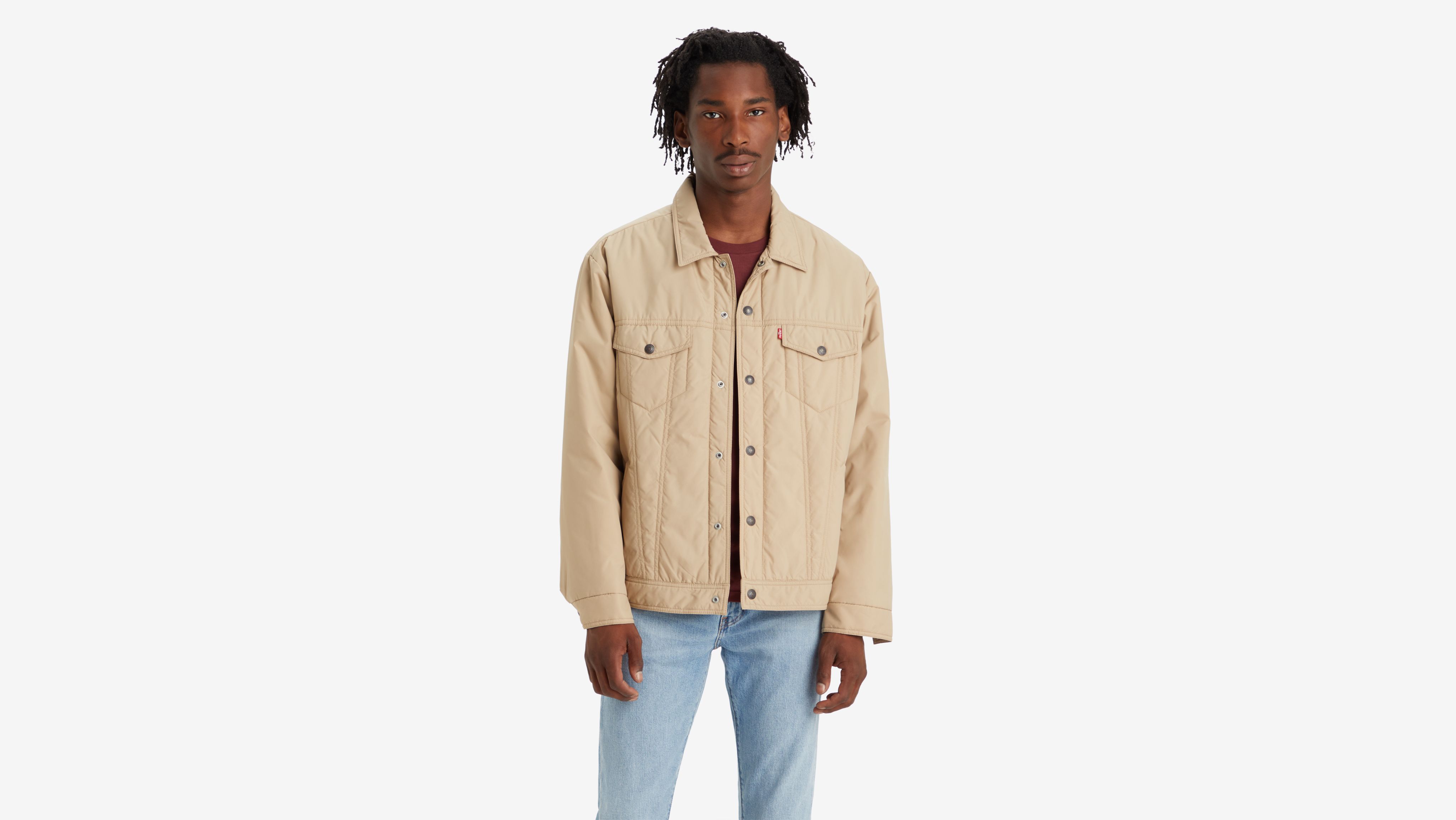 Relaxed Fit Padded Trucker Jacket 1