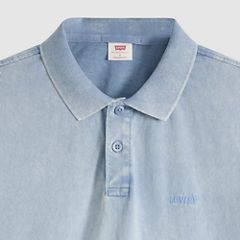 Authentic Polo Shirt — Stones Throw Mineral Wash Infinity - Blue 6