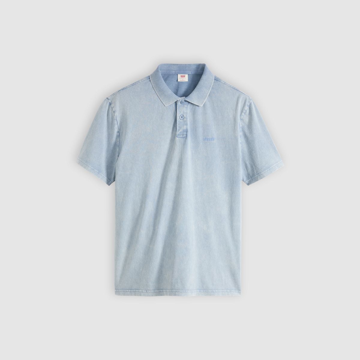 Authentic Polo Shirt — Stones Throw Mineral Wash Infinity - Blue