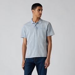 Authentic Polo Shirt — Stones Throw Mineral Wash Infinity - Blue 3