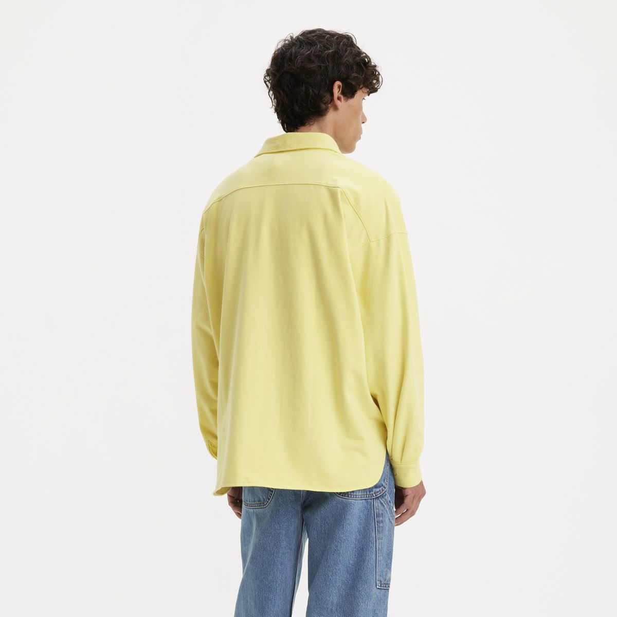 Levi's® Skateboarding Button-Up Fleece Sweatshirt — Custard - Yellow