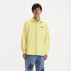 Levi's® Skateboarding Button-Up Fleece Sweatshirt — Custard - Yellow 2