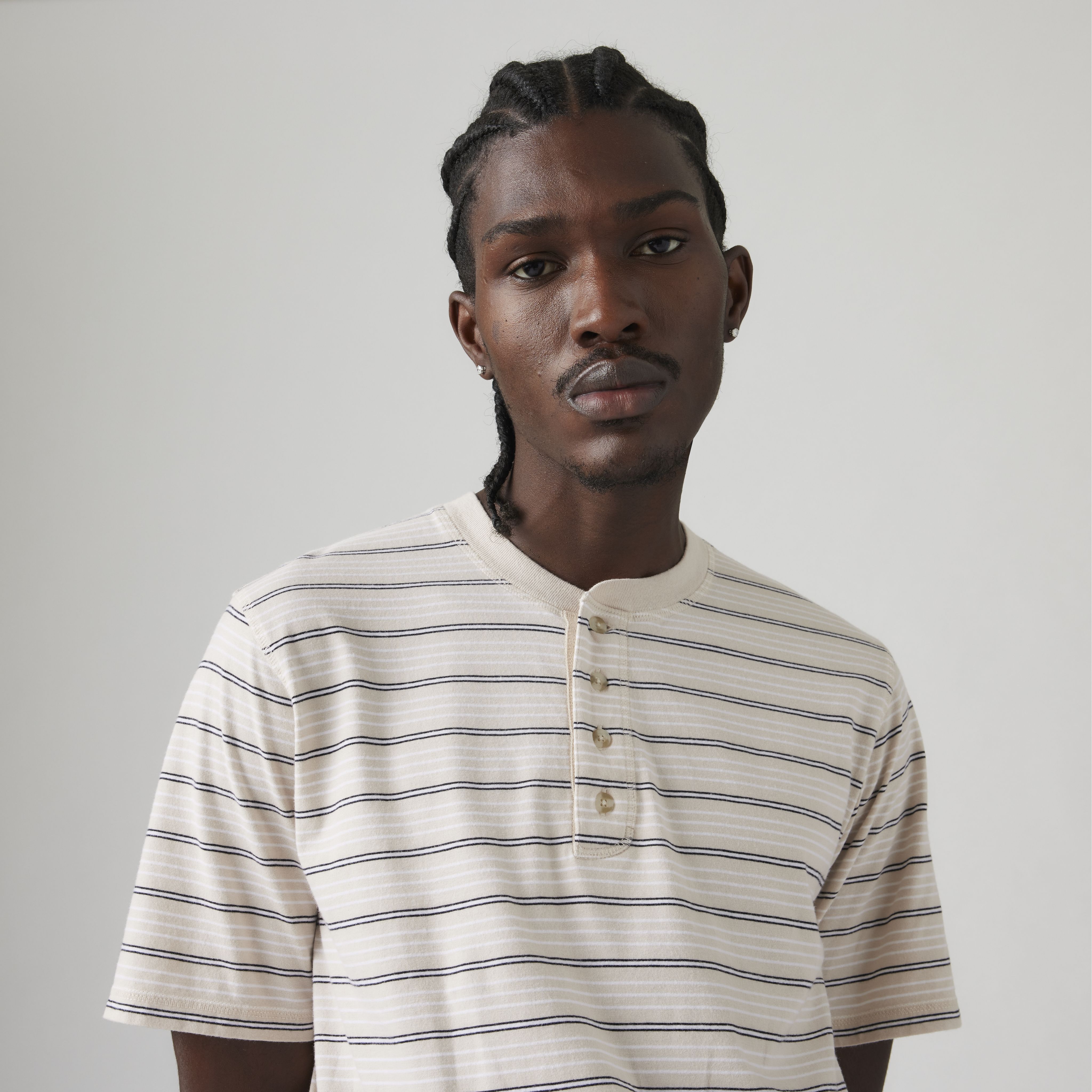 Short Sleeve Four Button Henley 2
