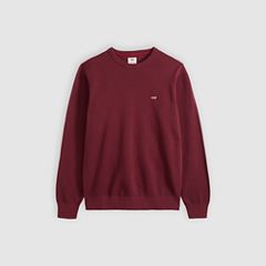 Lightweight Housemark Sweater — Oxblood Red Pique - Red 5