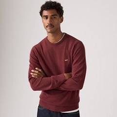 Lightweight Housemark Sweater — Oxblood Red Pique - Red 1
