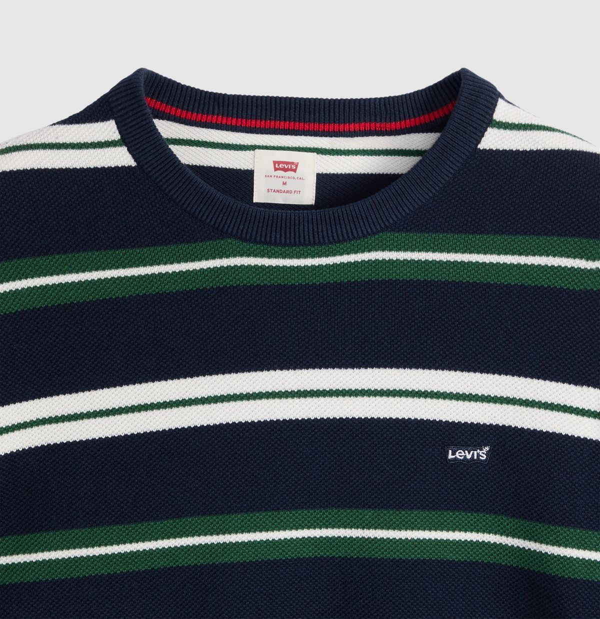 Lightweight Housemark Sweater — Anthem Stripe Dress Blues - Blue