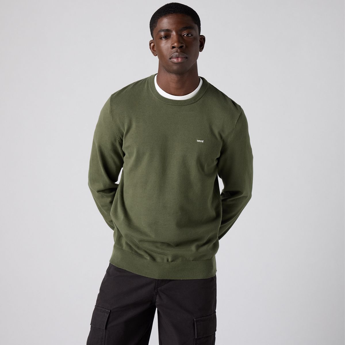 Lightweight Housemark Sweater — Deep Depths - Green