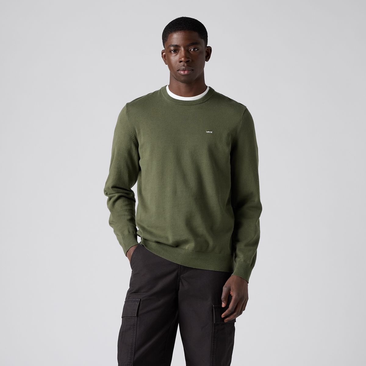 Lightweight Housemark Sweater — Deep Depths - Green