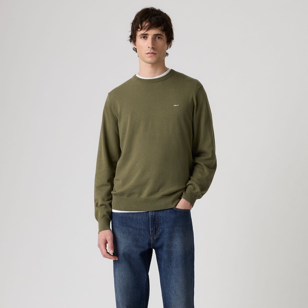 Lightweight Housemark Sweater — Ivy Green - Green