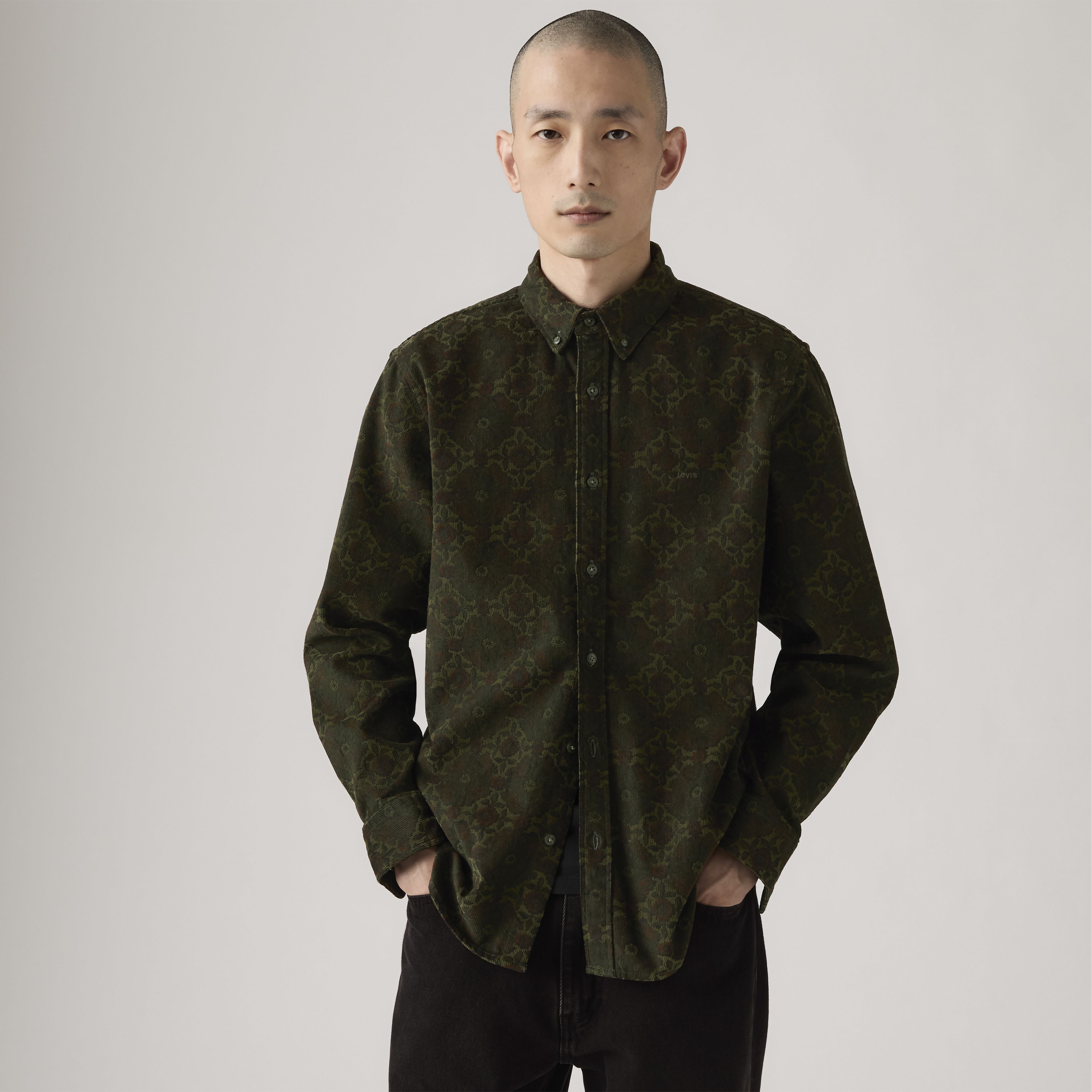 Authentic Button-Down Corduroy Shirt 1