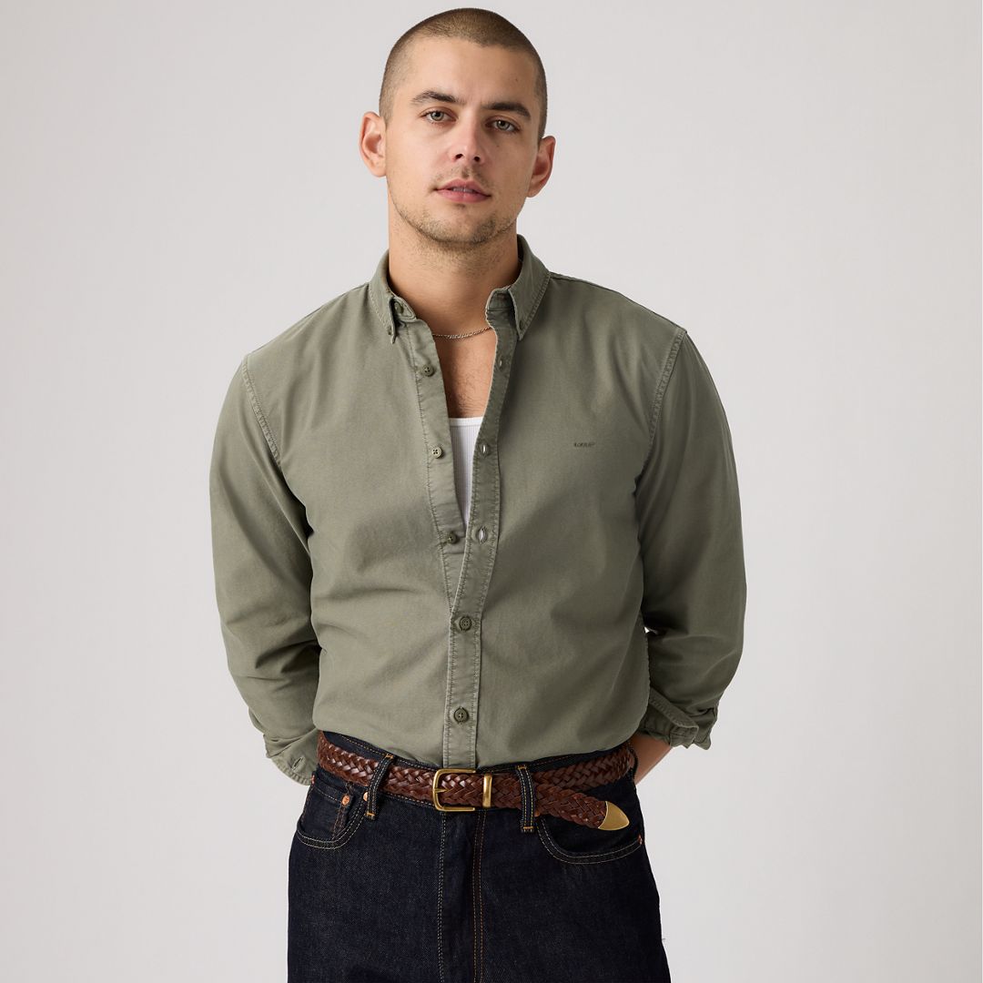 Levi's Men's Classic Worker Long-Sleeve Overshirt - Basil