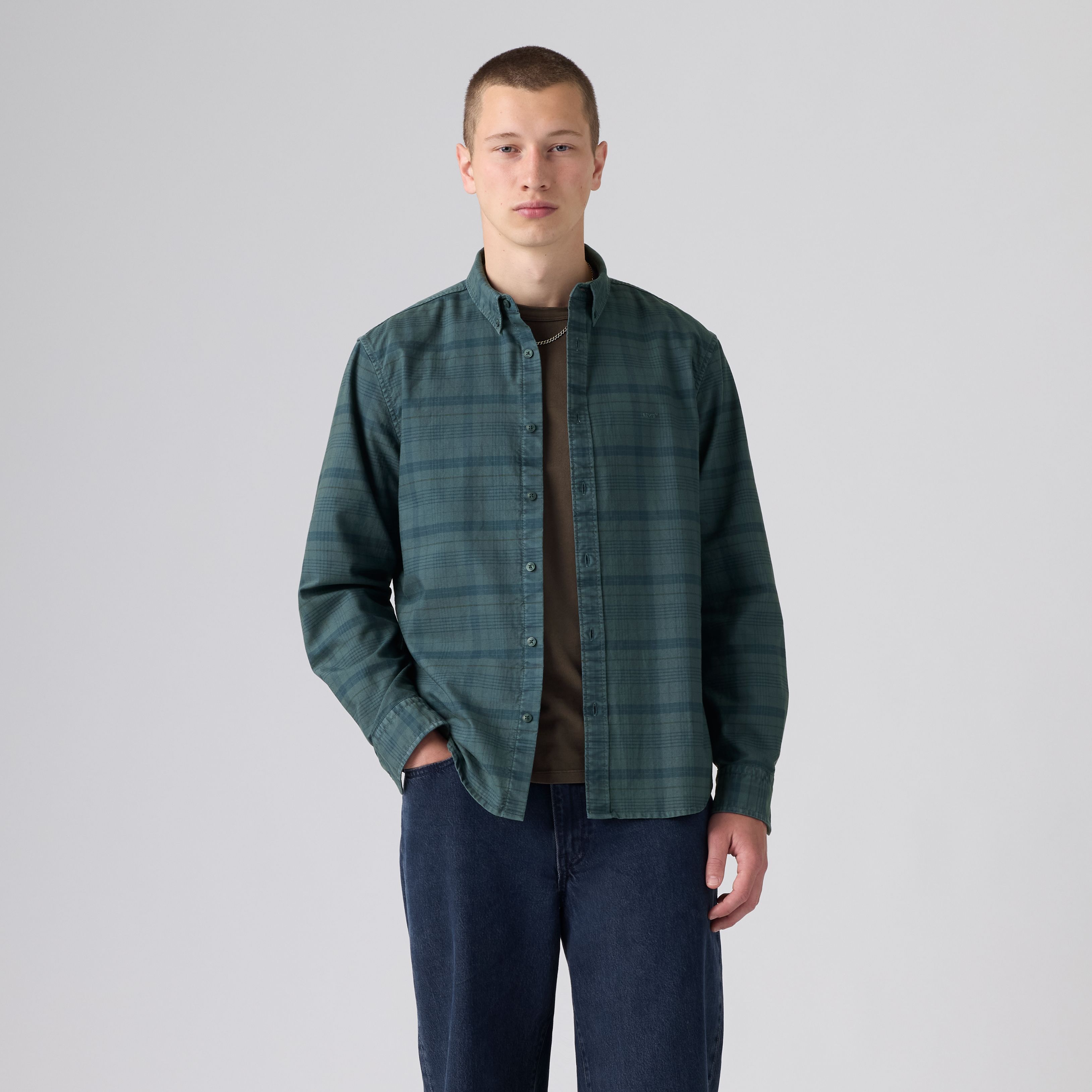 Authentic Button-Down Garment Dye Shirt 4