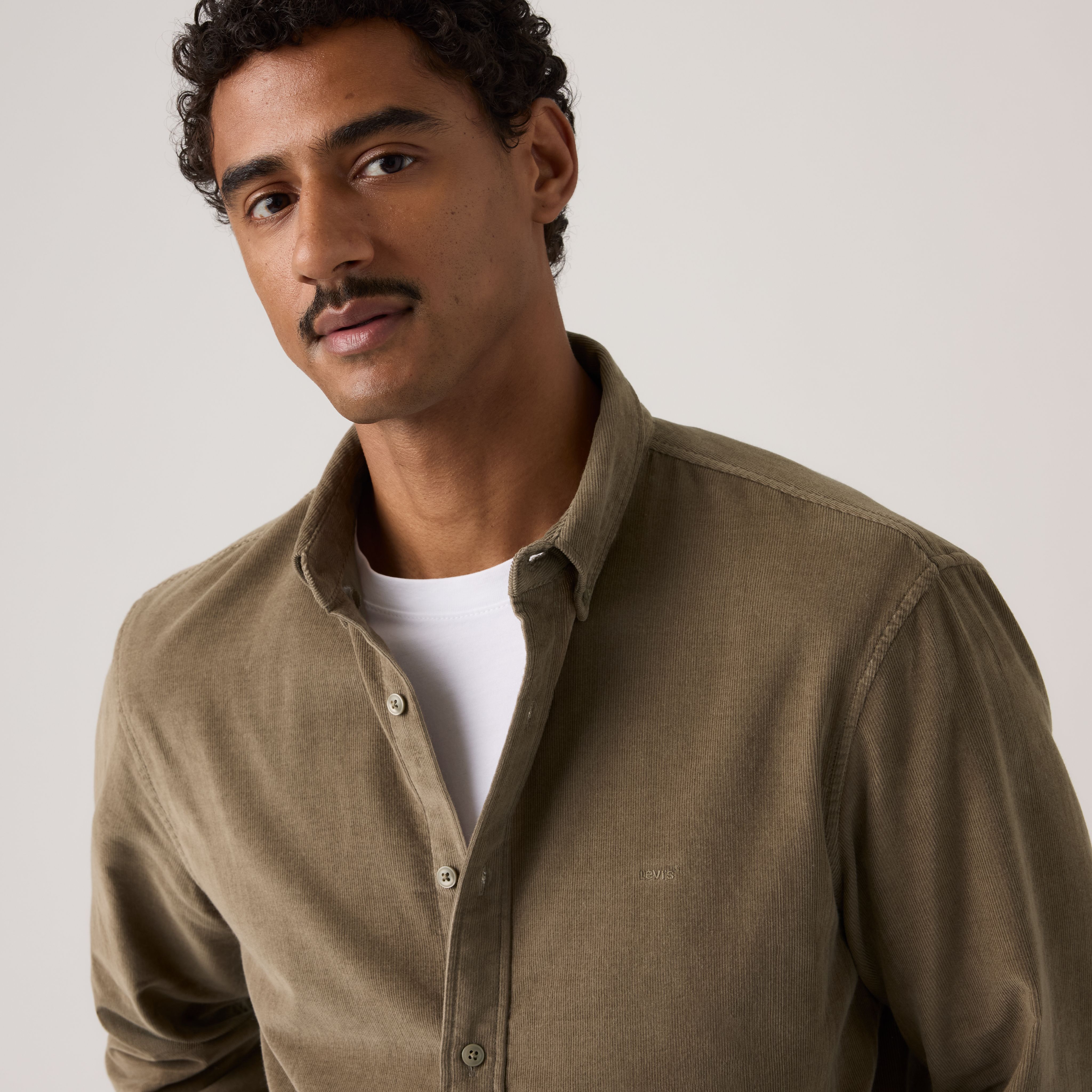 Authentic Button-Up Corduroy Shirt 2