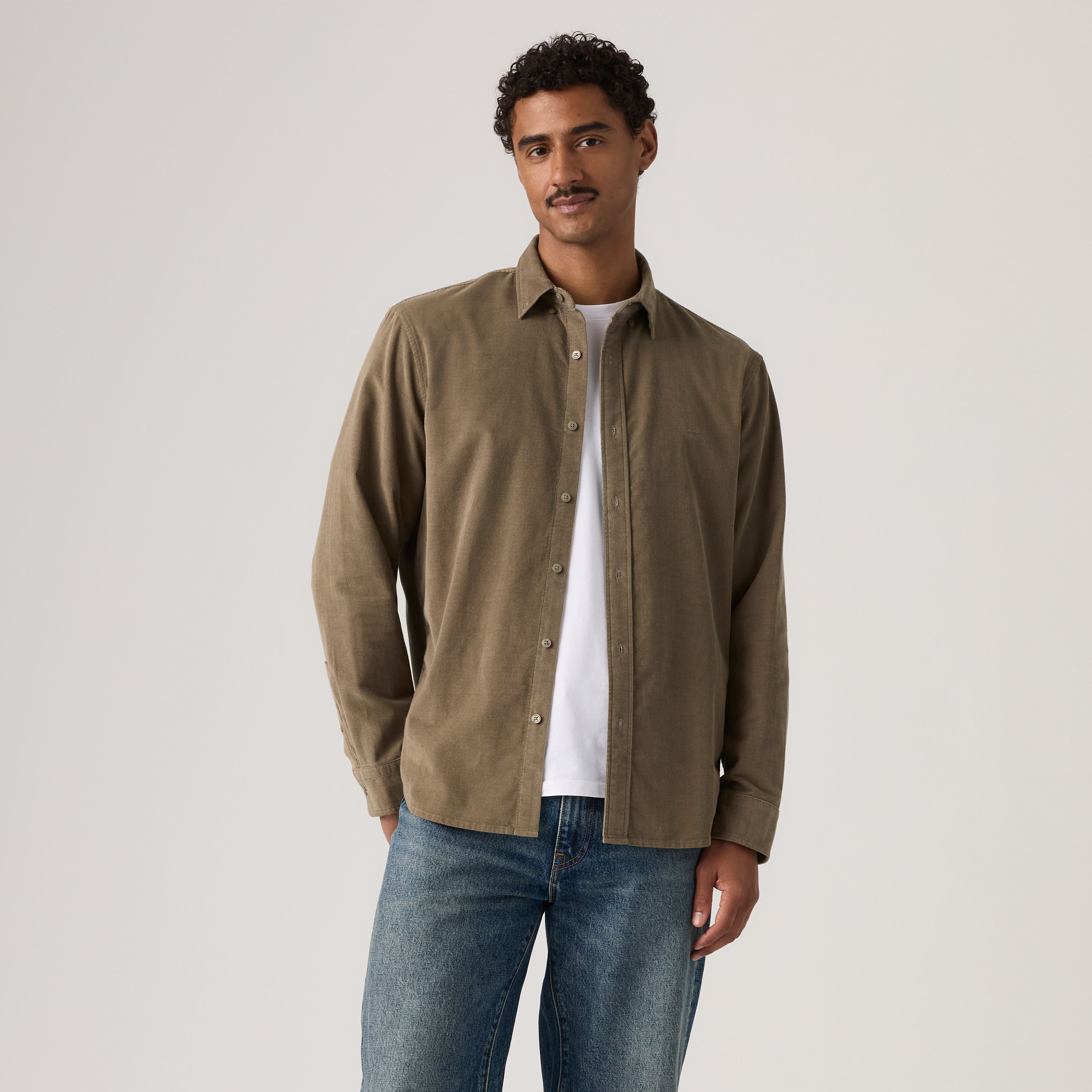 Authentic Button-Up Corduroy Shirt 9