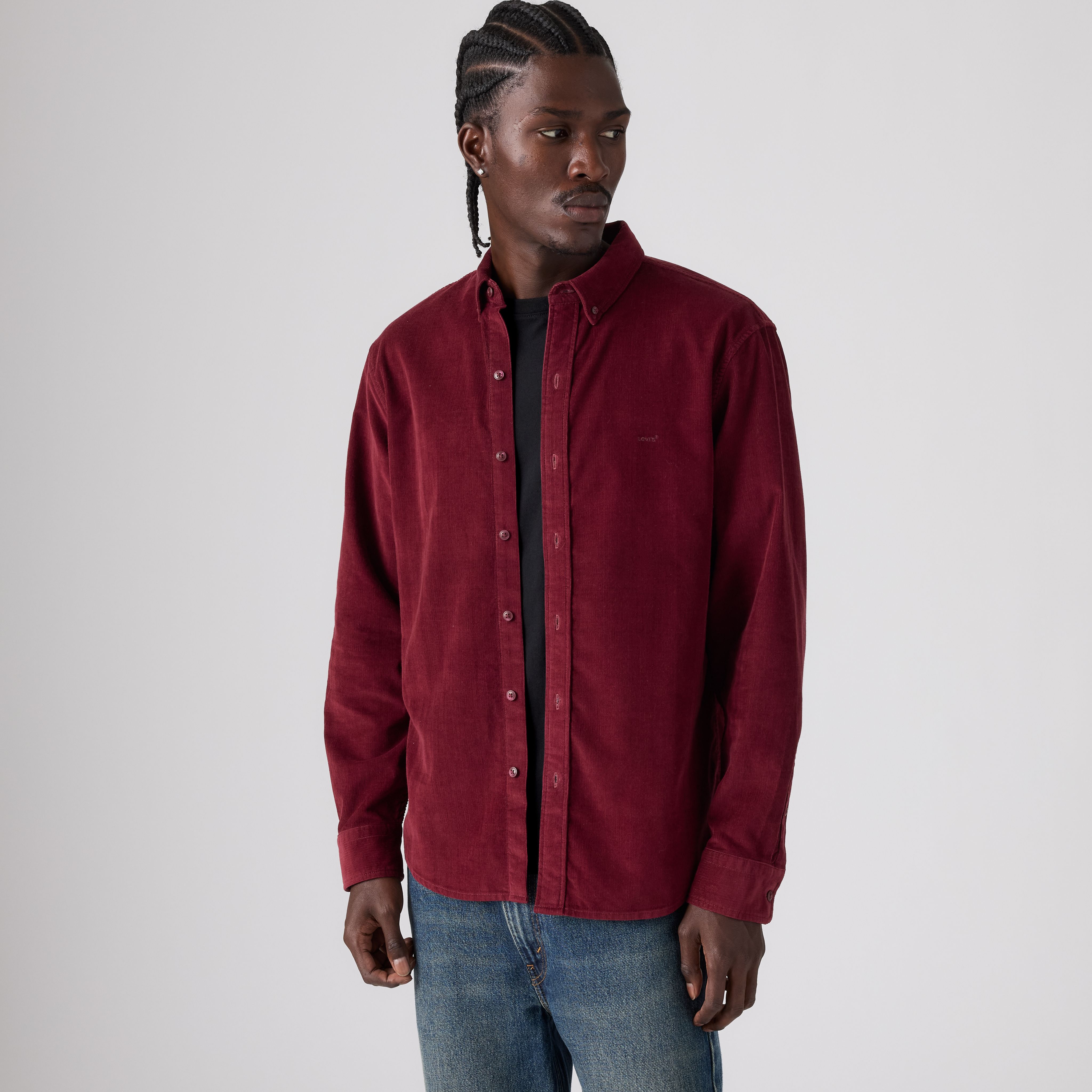 Authentic Button-Up Corduroy Shirt 1
