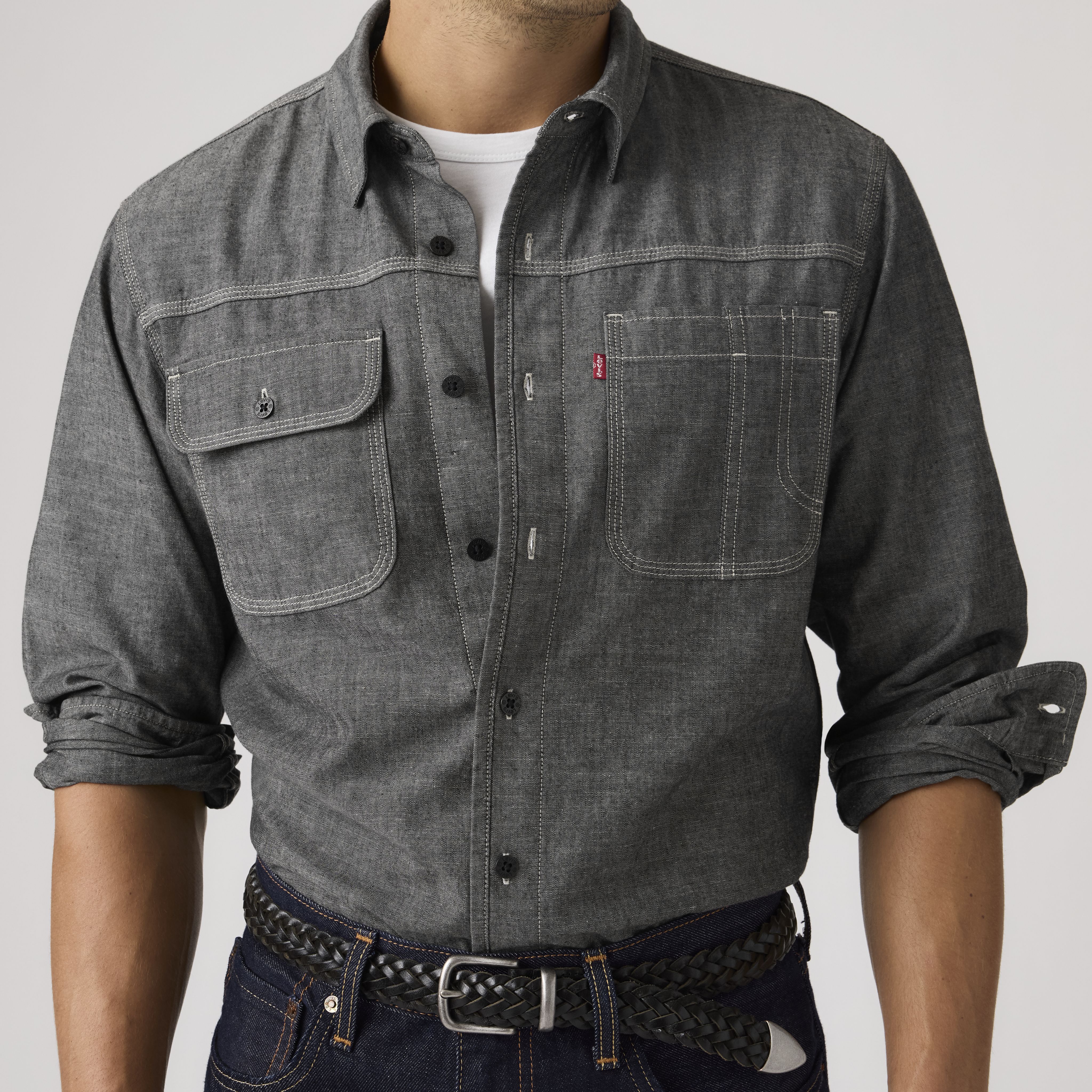 Auburn Long-Sleeve Worker Shirt 2