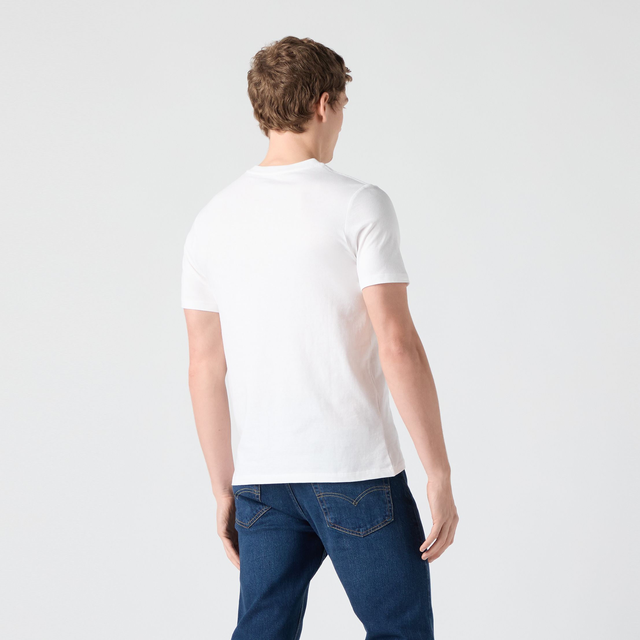 Classic Housemark T-shirt met V-hals 4