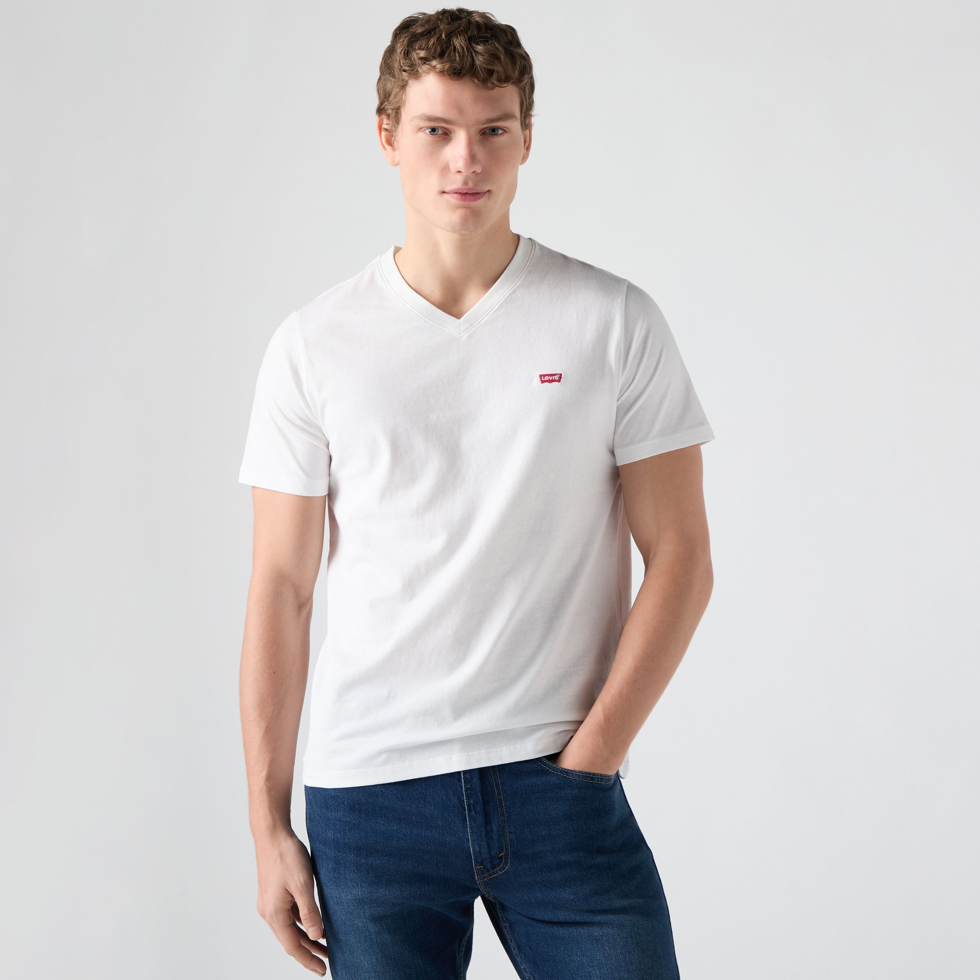 Classic Housemark T-Shirt mit V-Ausschnitt 1