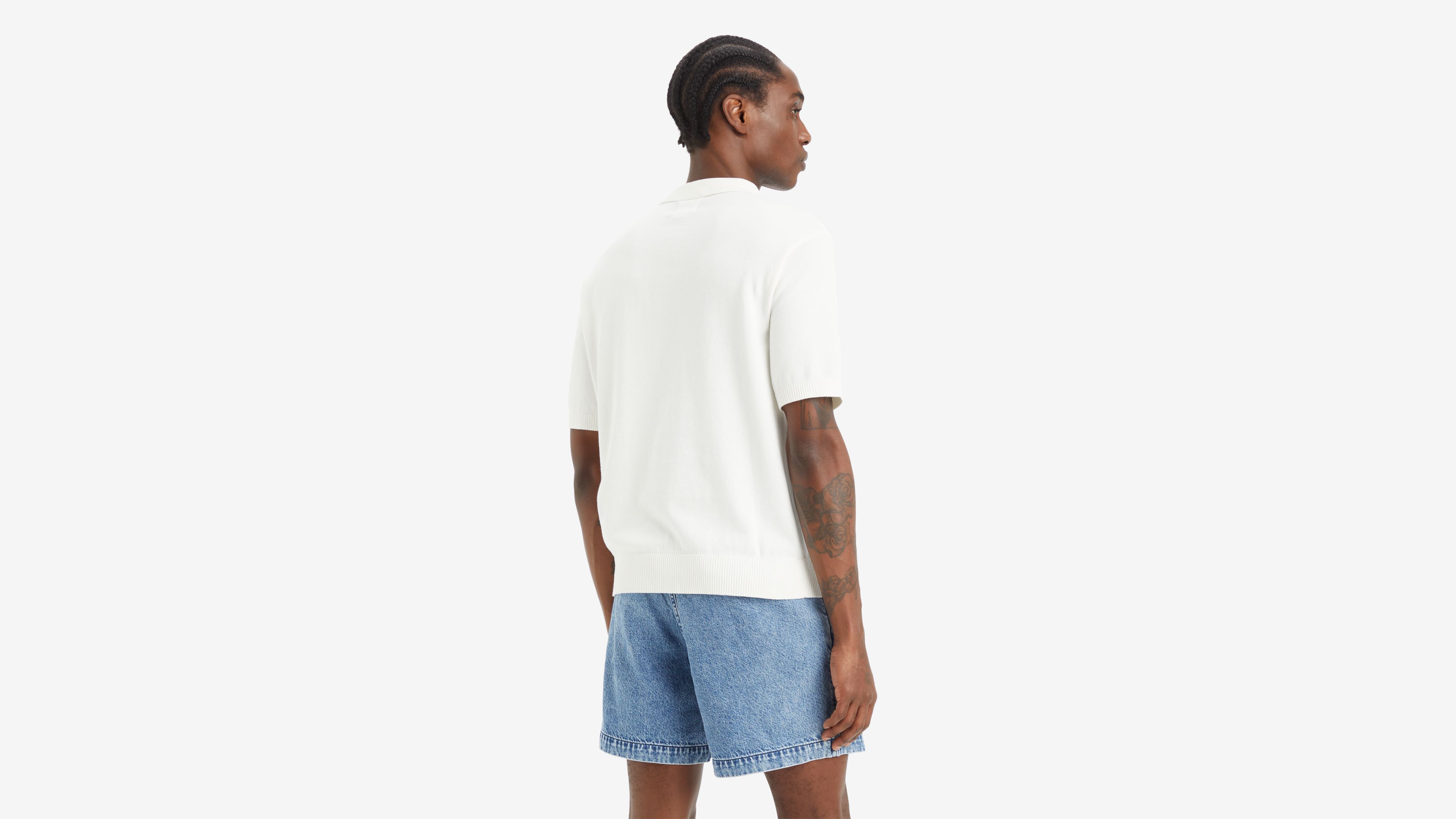 Sweater Knit Polo Shirt 6
