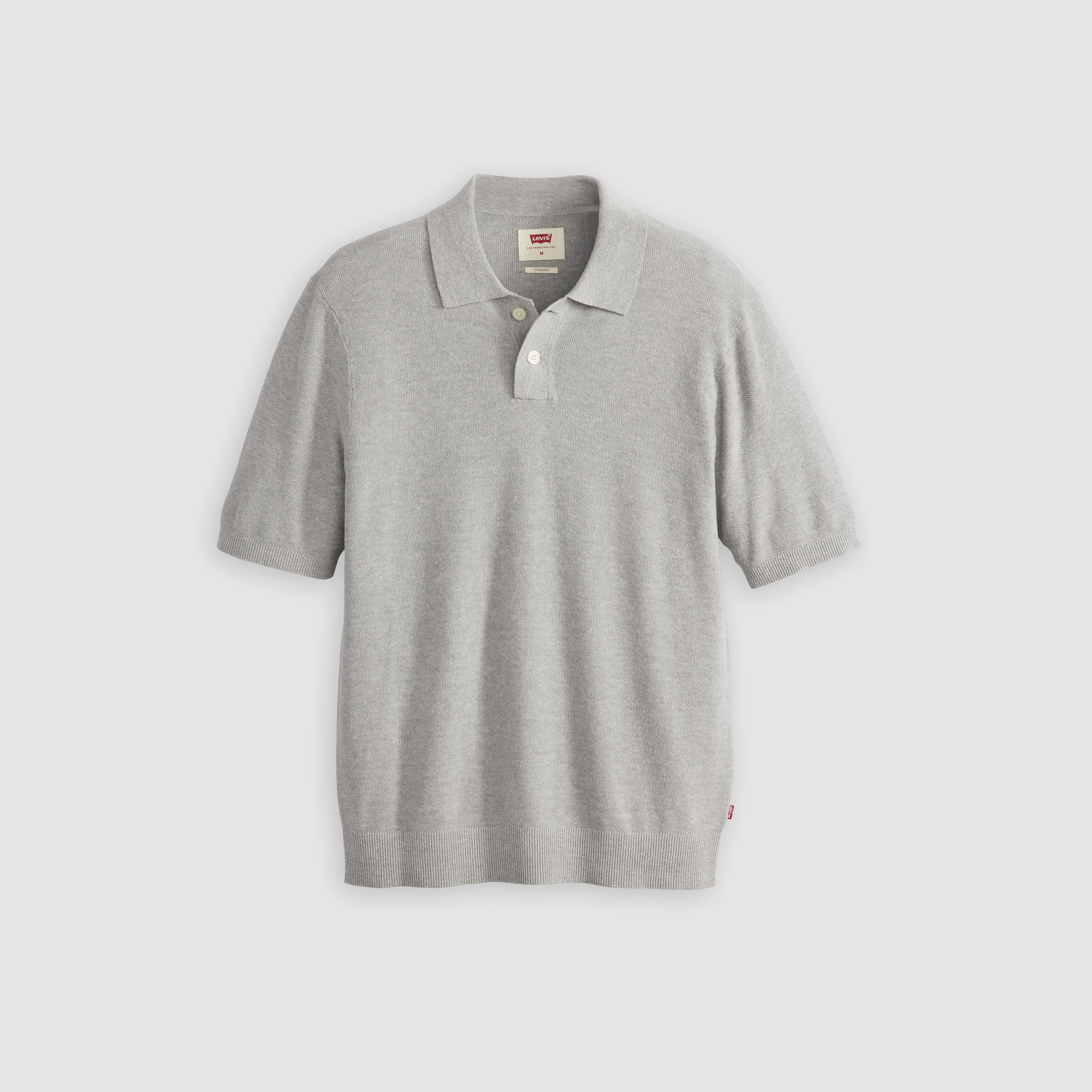 Cotton Linen Sweater Knit Polo Shirt 5