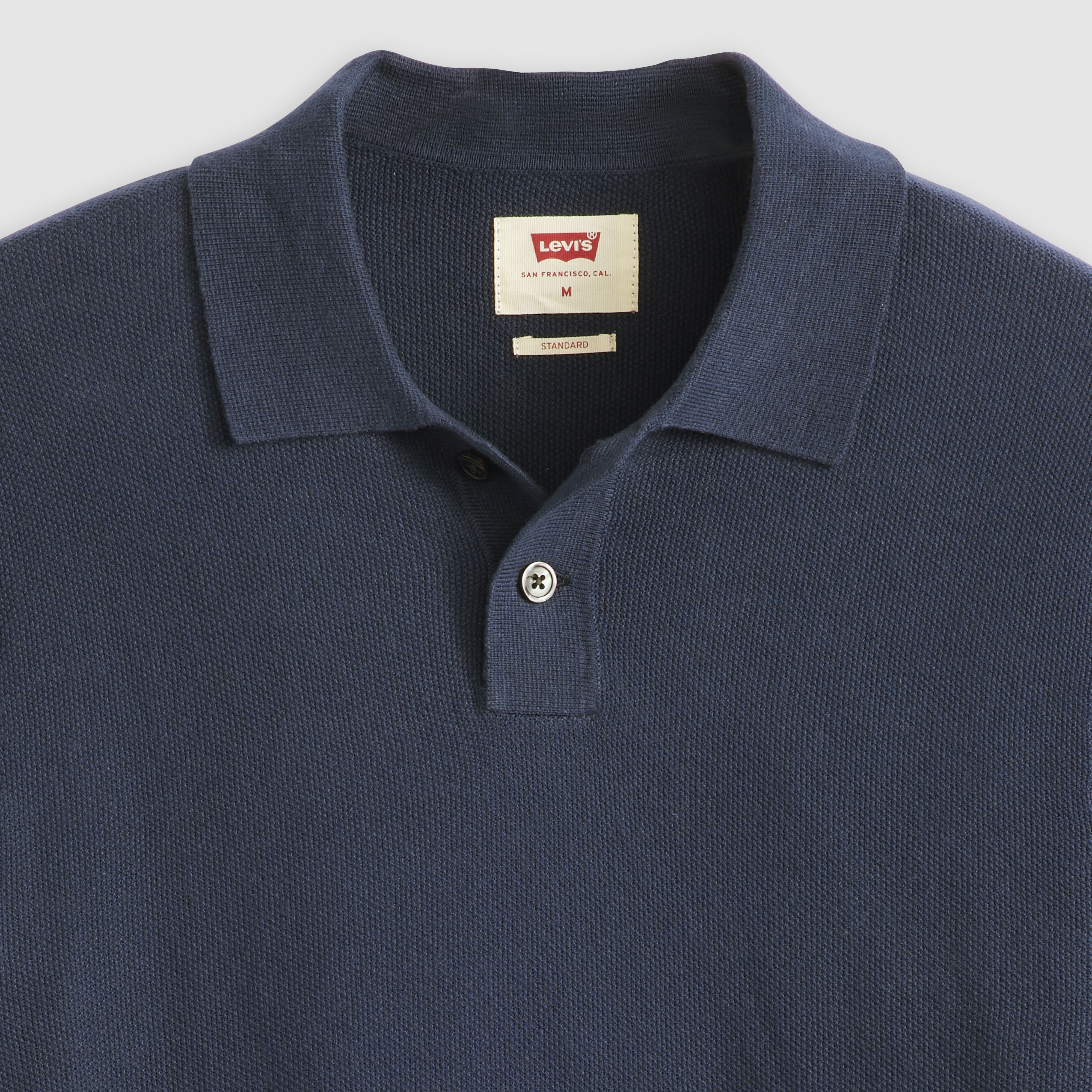 Sweater Cotton Linen Knit Polo 6