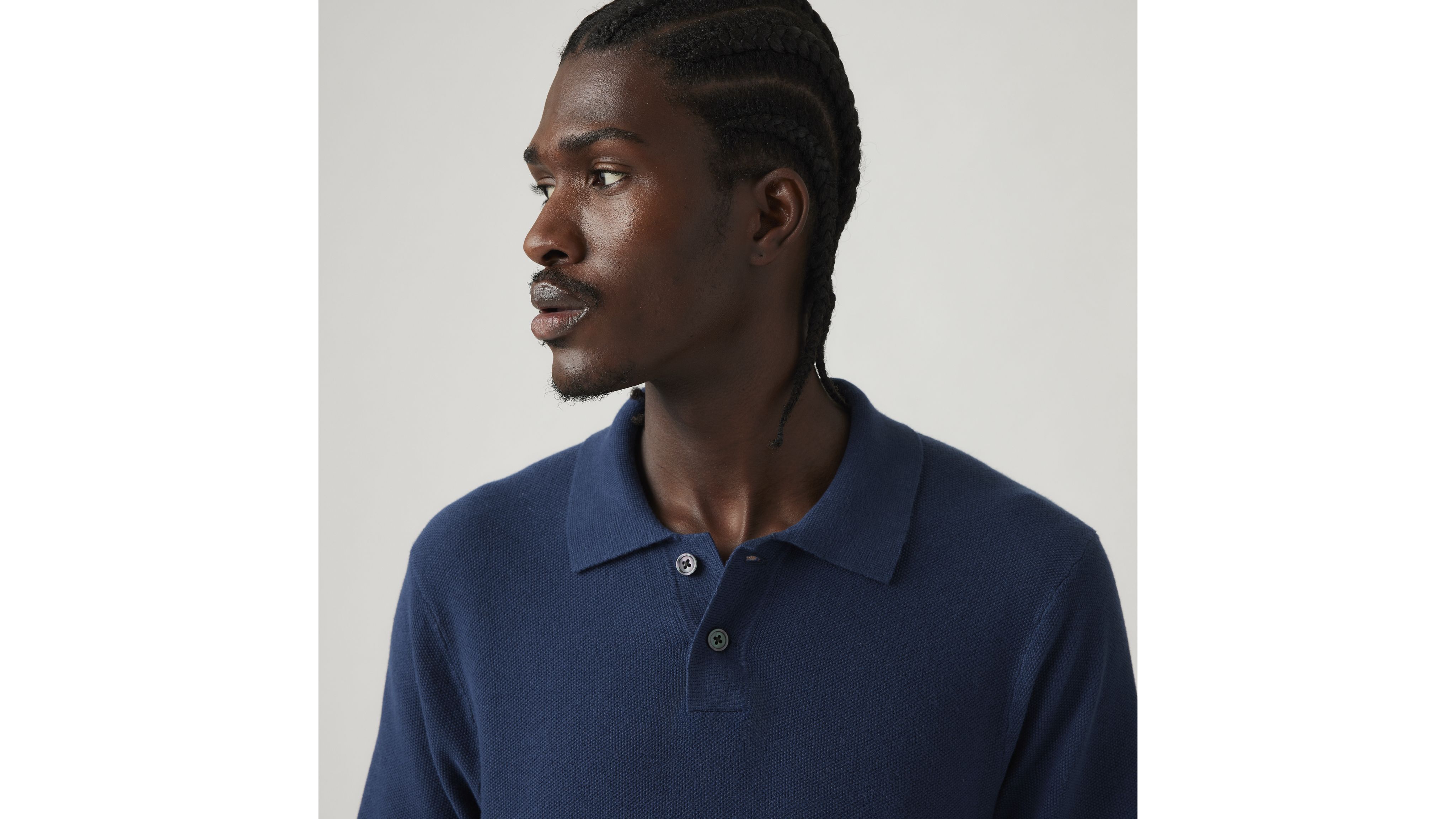 Sweater Cotton Linen Knit Polo 4