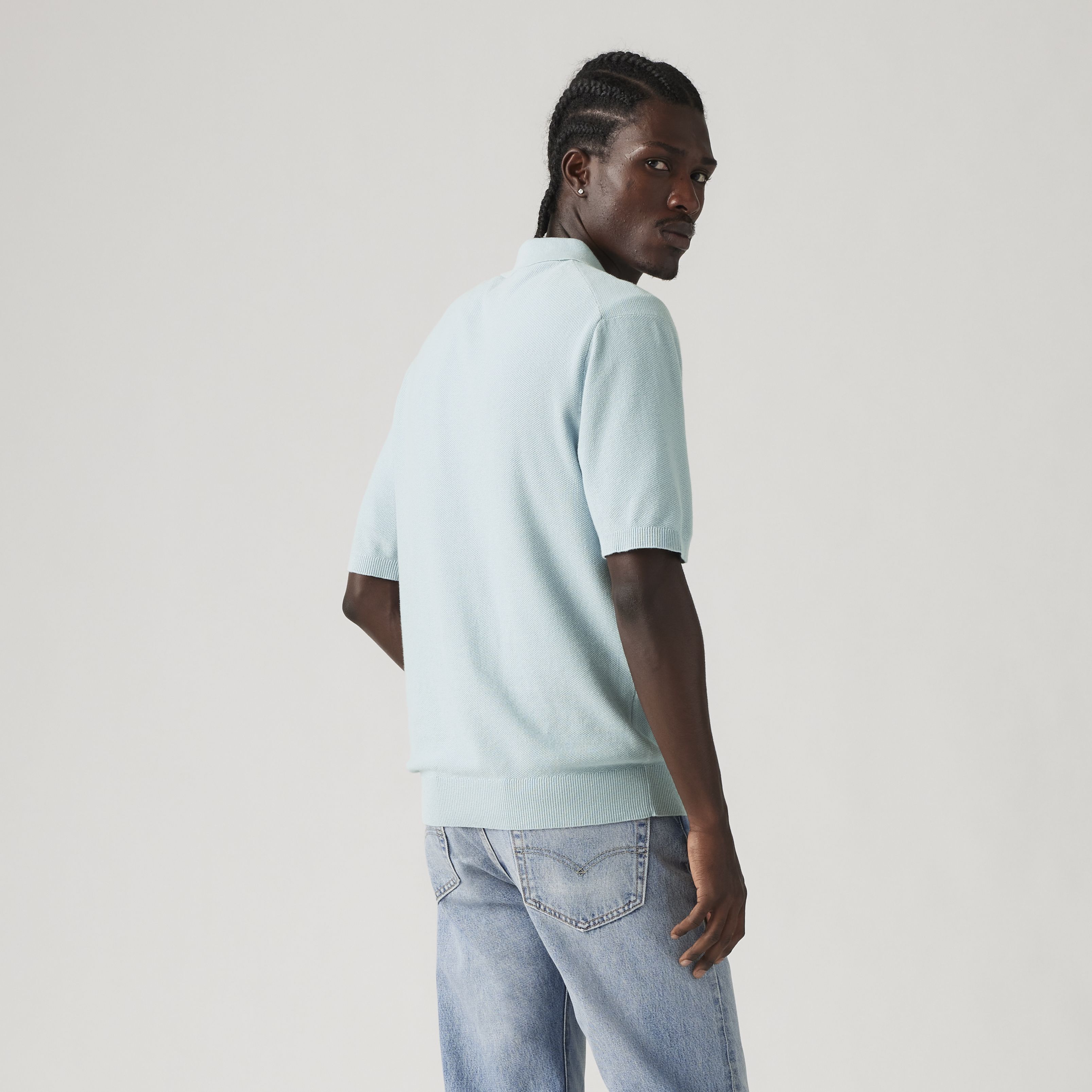 Pull col polo maille Lightweight 4