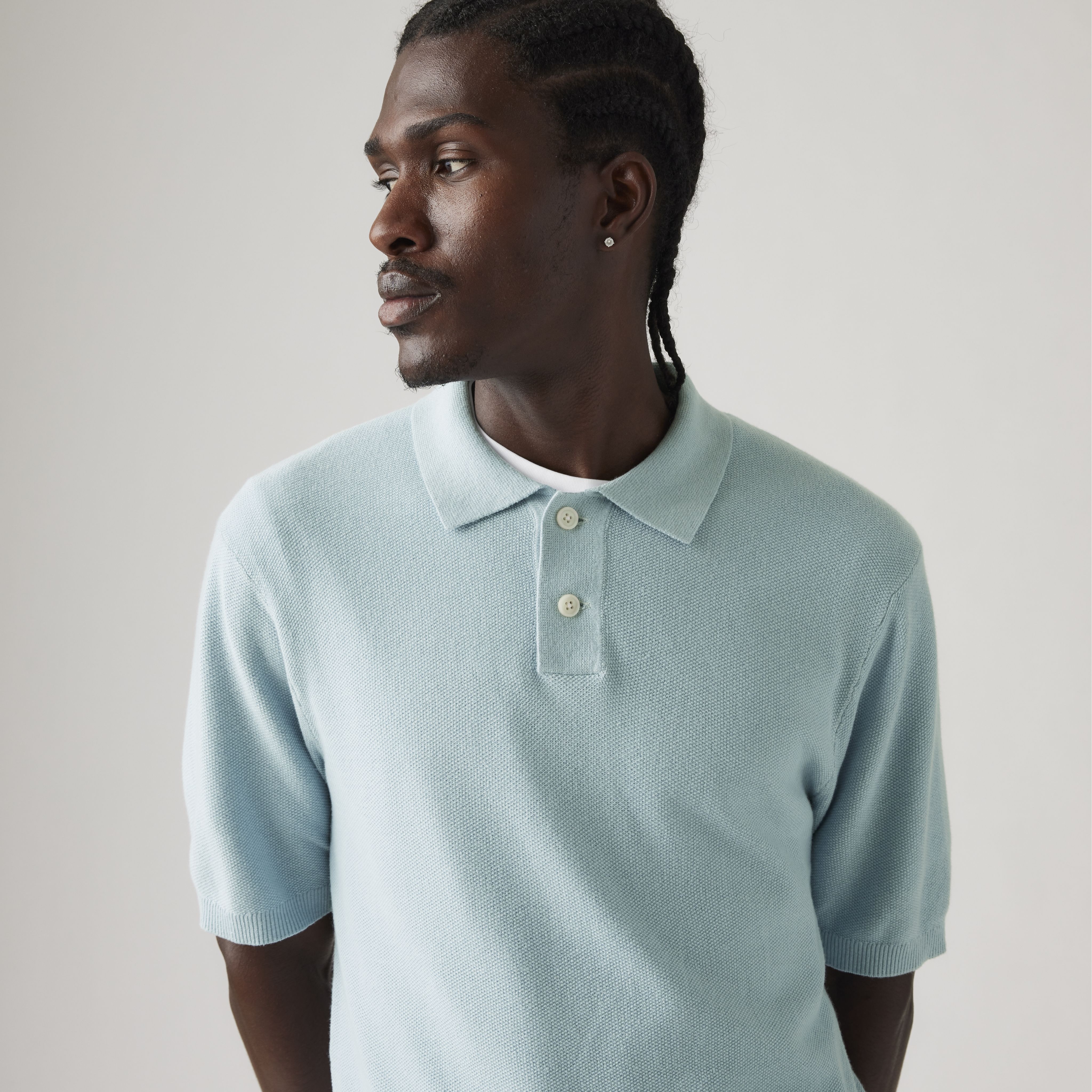 Pull col polo maille Lightweight 2