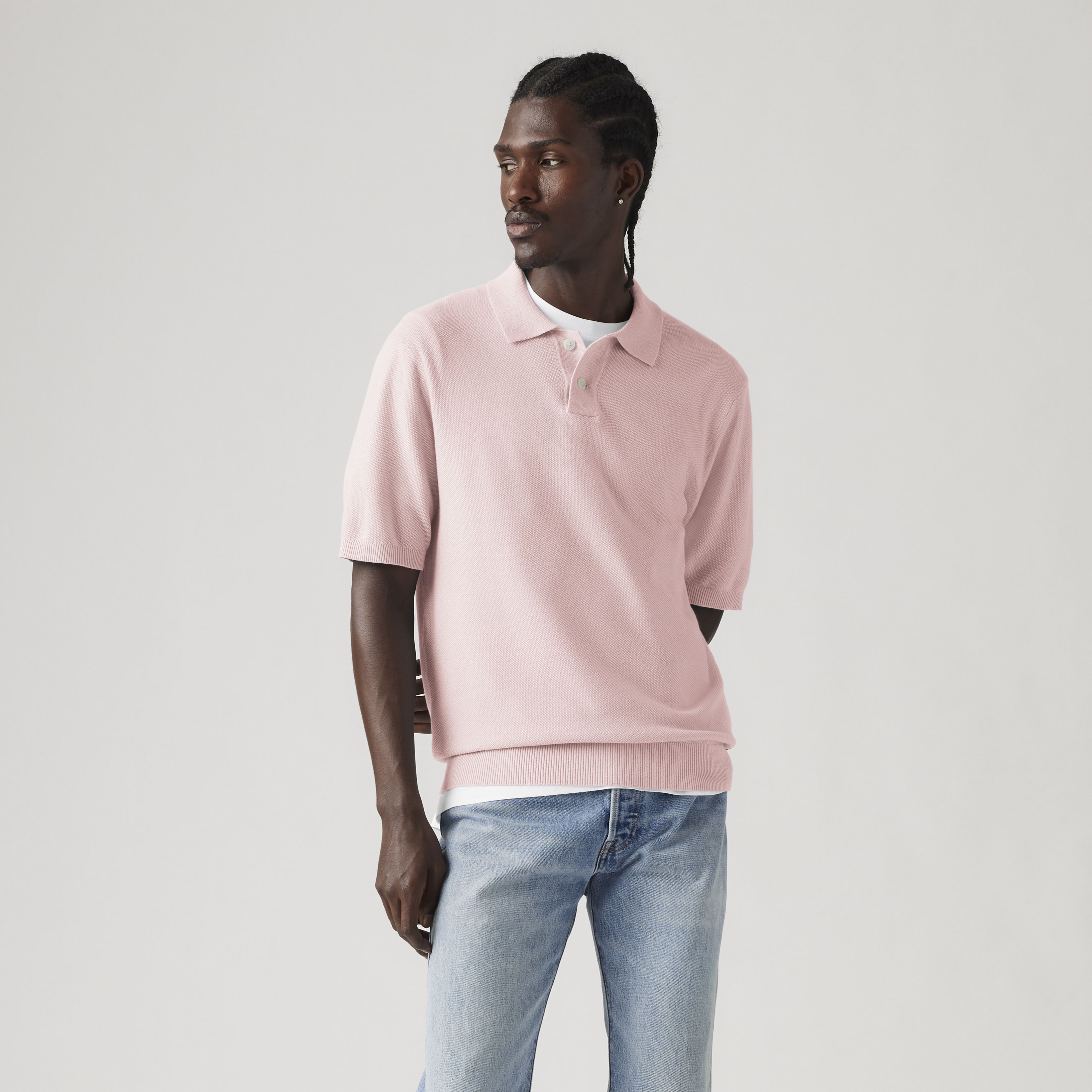 Sweater Knit Lightweight Polo 13