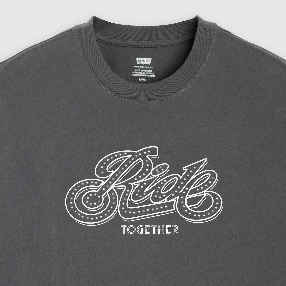 Levi's® Pride Cropped Muscle Tank — Ride Together - Black