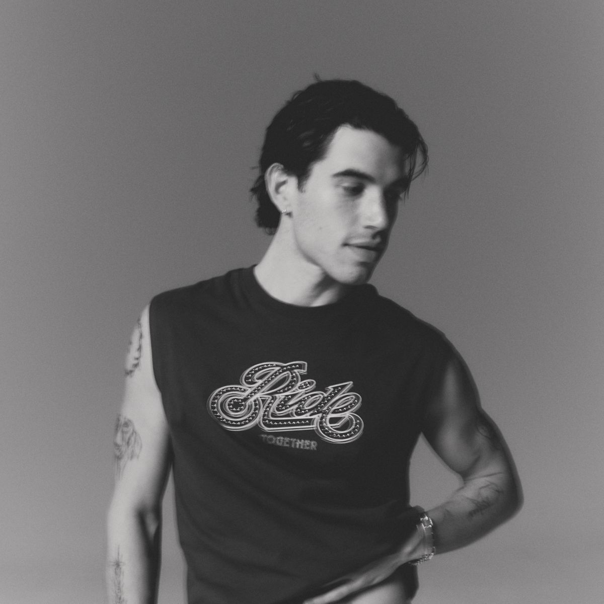 Levi's® Pride Cropped Muscle Tank — Ride Together - Black