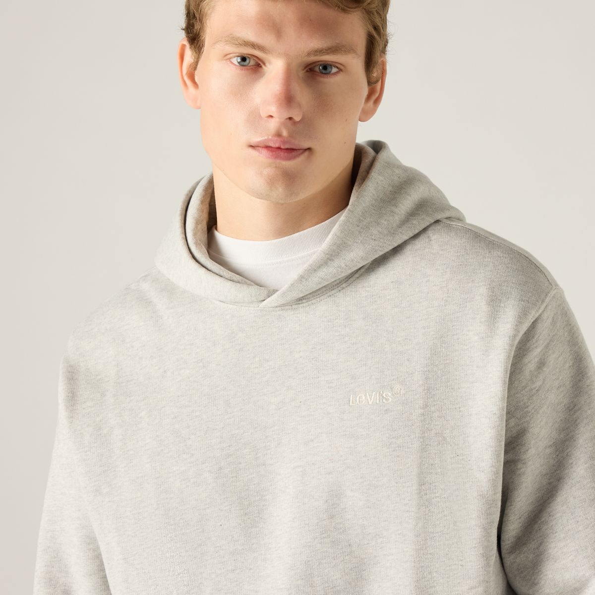 Authentic Hoodie — Light Grey Heather - Grey