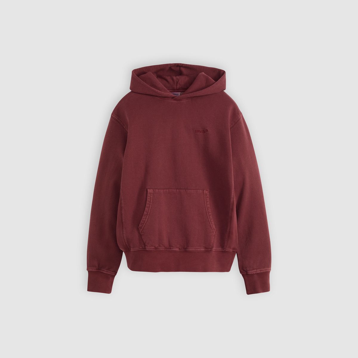 Authentic Hoodie Garment Dye Sweatshirt — Garment Dye Tawny Port - Red