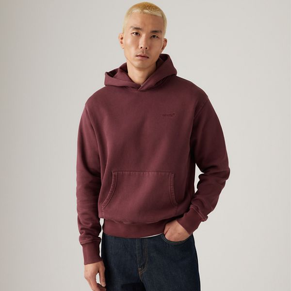 Authentic Hoodie Garment Dye Sweatshirt — Garment Dye Tawny Port - Red