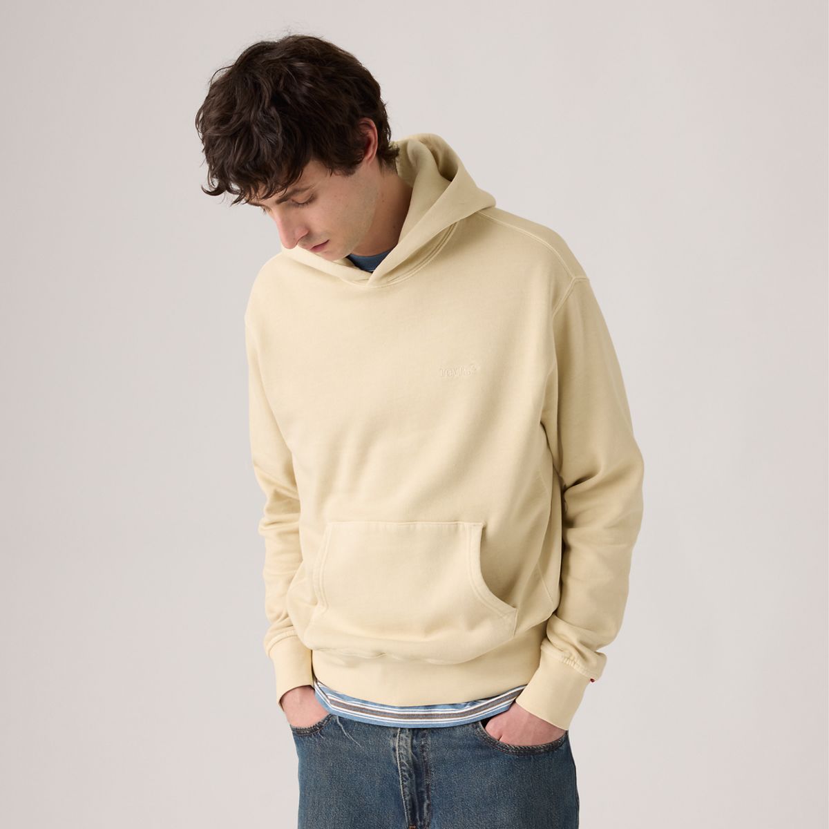 Authentic Hoodie Garment Dye Sweatshirt — Fog Garment Dye Fog - Grey