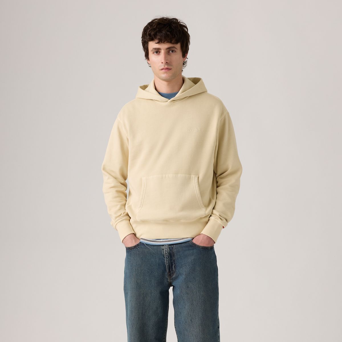 Authentic Hoodie Garment Dye Sweatshirt — Fog Garment Dye Fog - Grey