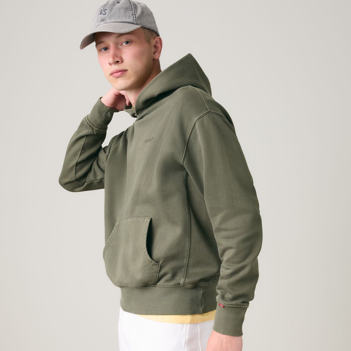 Authentic Hoodie Garment Dye Sweatshirt — Garment Dye Kambaba - Green