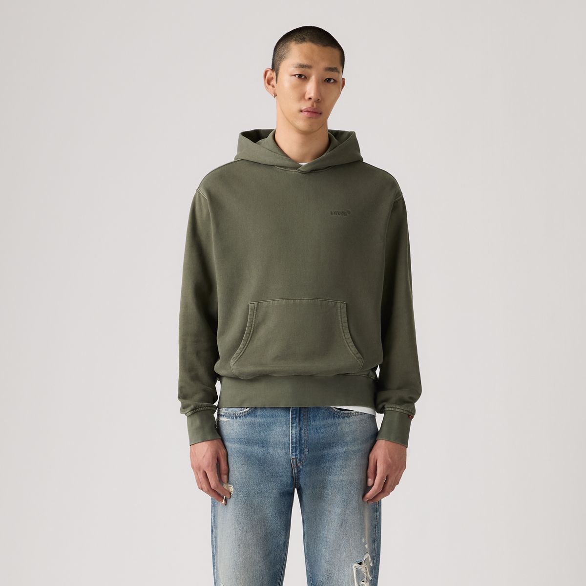 Authentic Hoodie Garment Dye Sweatshirt — Garment Dye Kambaba - Green