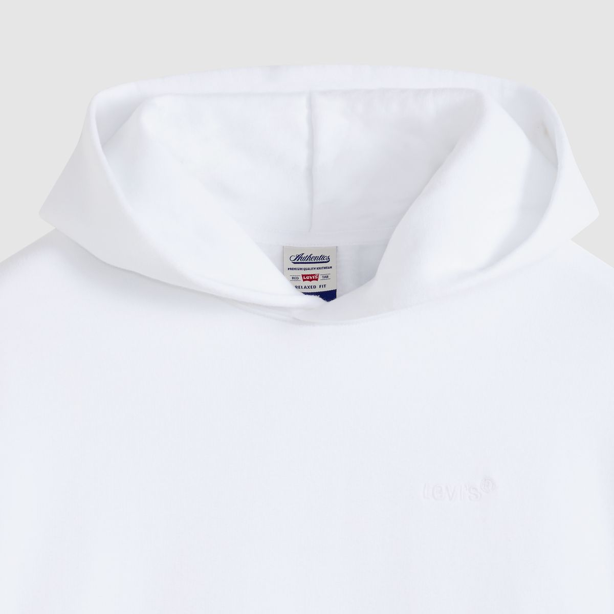 Authentic Hoodie — Bright White - White