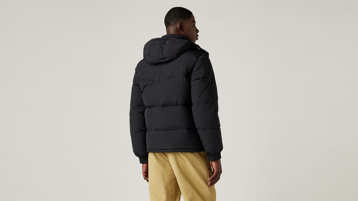 Rockridge Short Puffer Jacket — Jet Black - Black