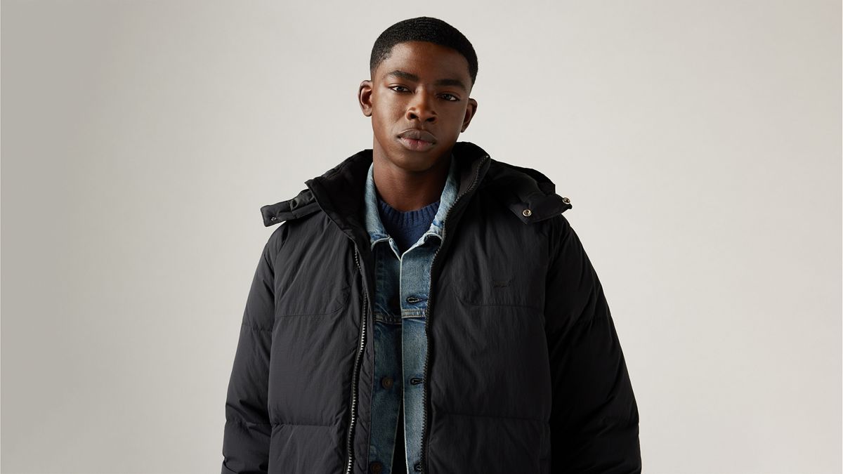 Rockridge Short Puffer Jacket — Jet Black - Black