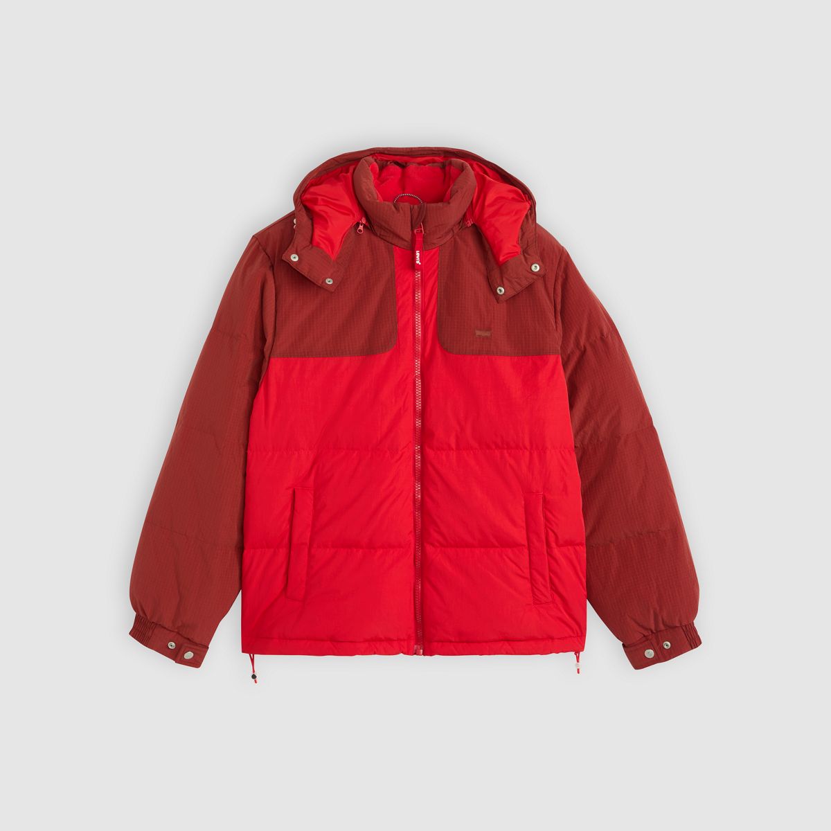 Rockridge Short Puffer Jacket — Russet Brown - Red