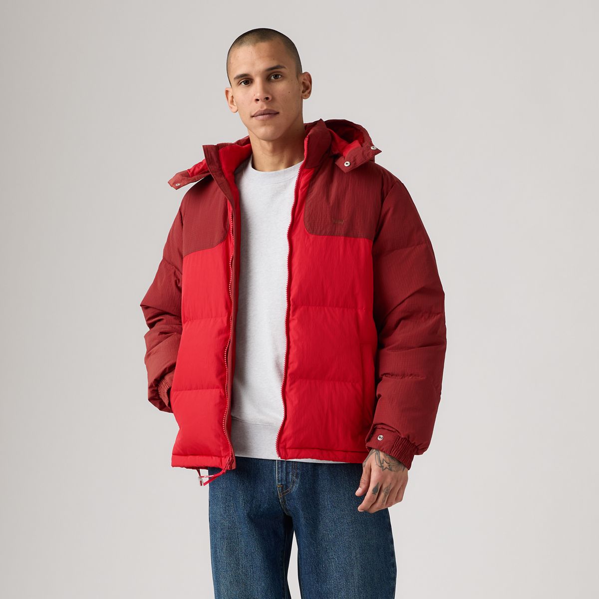 Rockridge Short Puffer Jacket — Russet Brown - Red