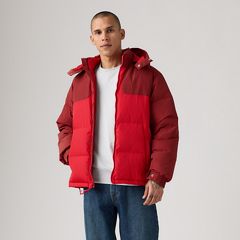 Rockridge Short Puffer Jacket — Russet Brown - Red 3
