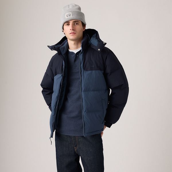 Rockridge Short Puffer Jacket — Navy Blazer - Blue