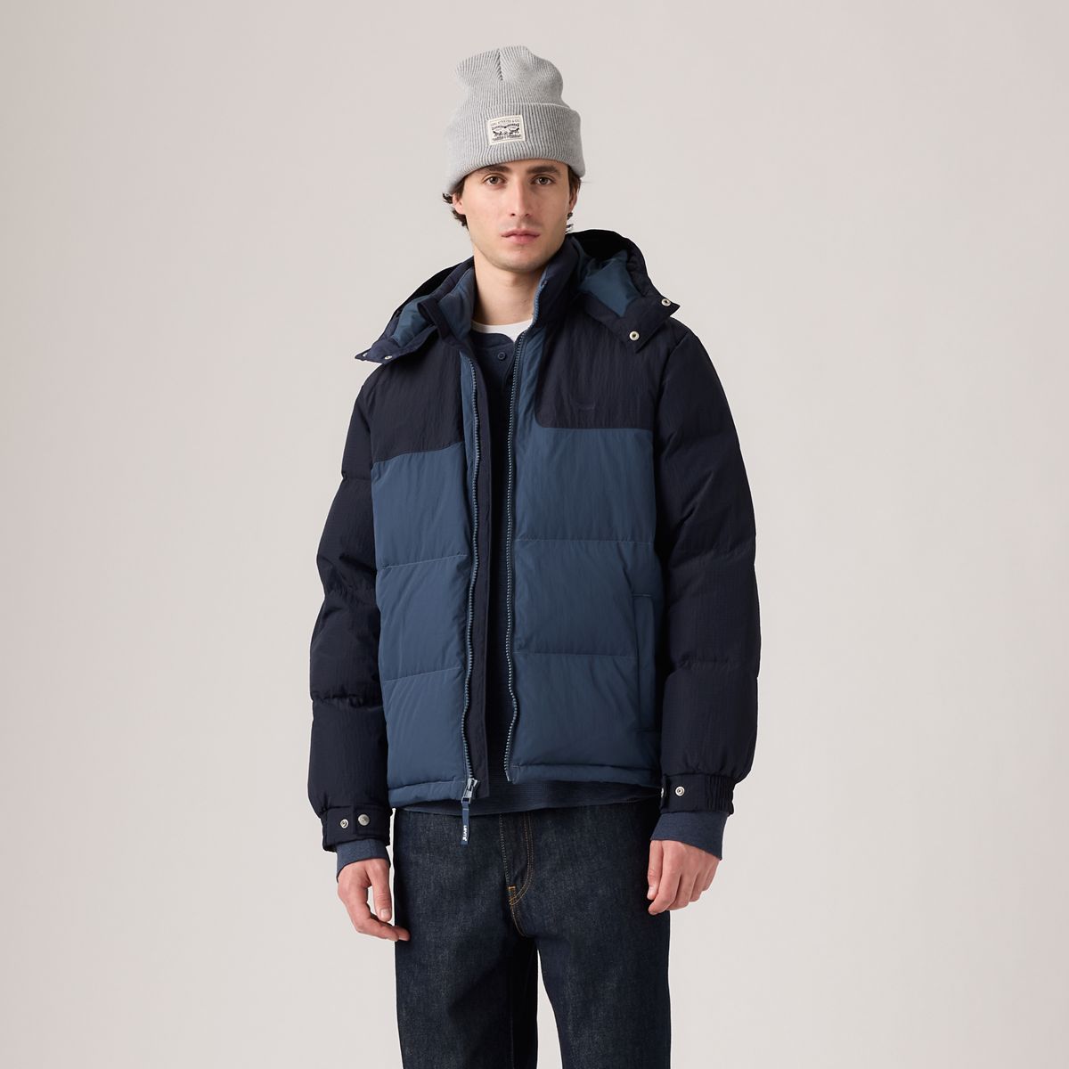 Rockridge Short Puffer Jacket — Navy Blazer - Blue