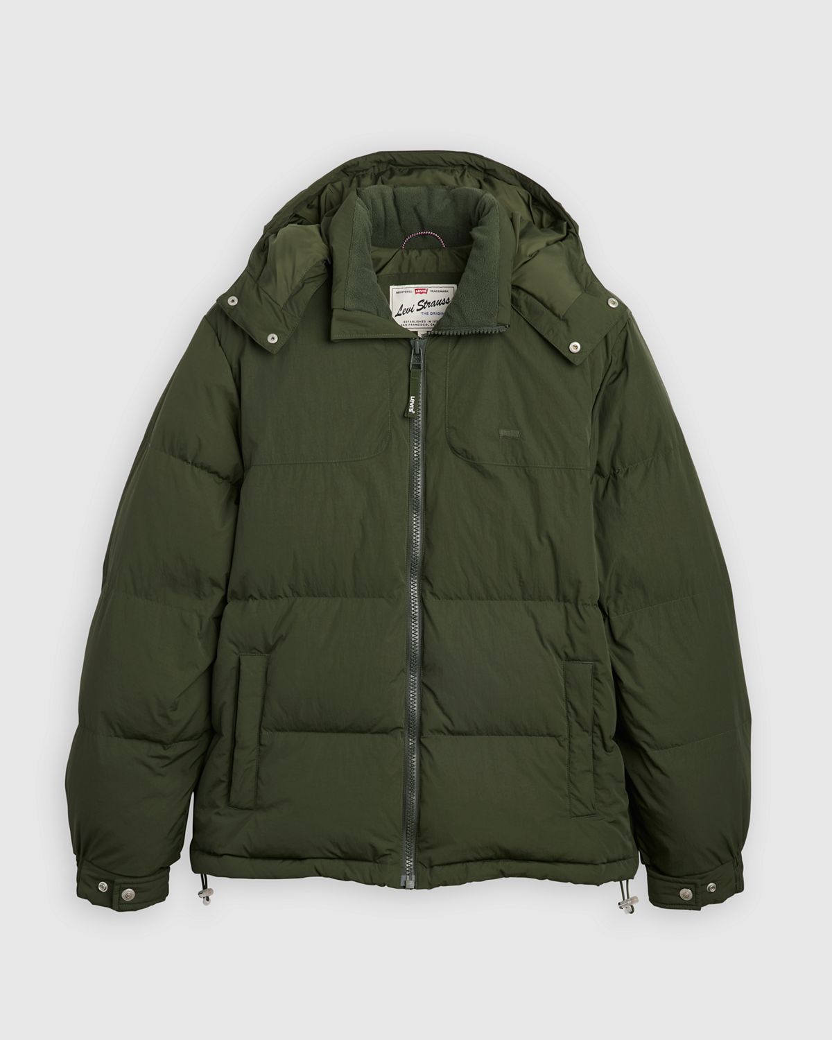 Rockridge Short Puffer Jacket — Duffel Bag - Green
