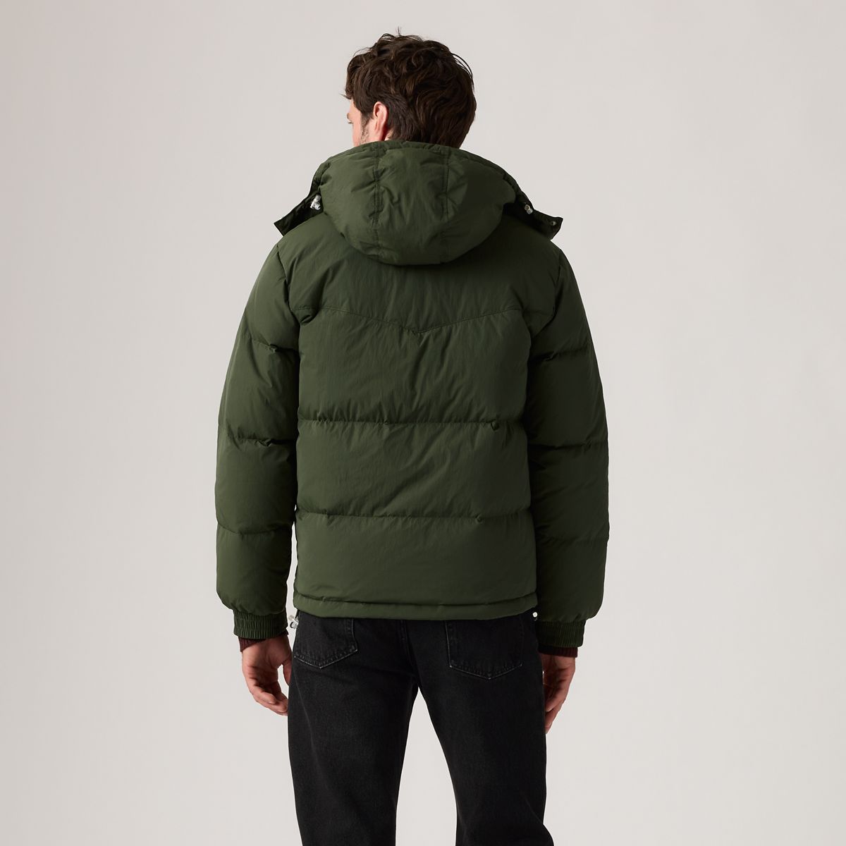 Rockridge Short Puffer Jacket — Duffel Bag - Green